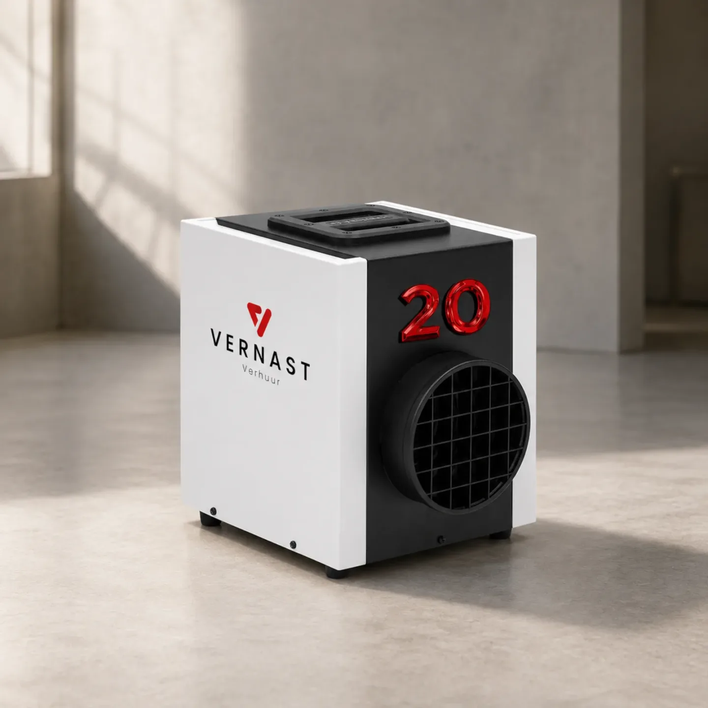 Vernast elektrische bouwkachel TEddH 20 T, 20 kW met thermostaat voor kleinere ruimtes