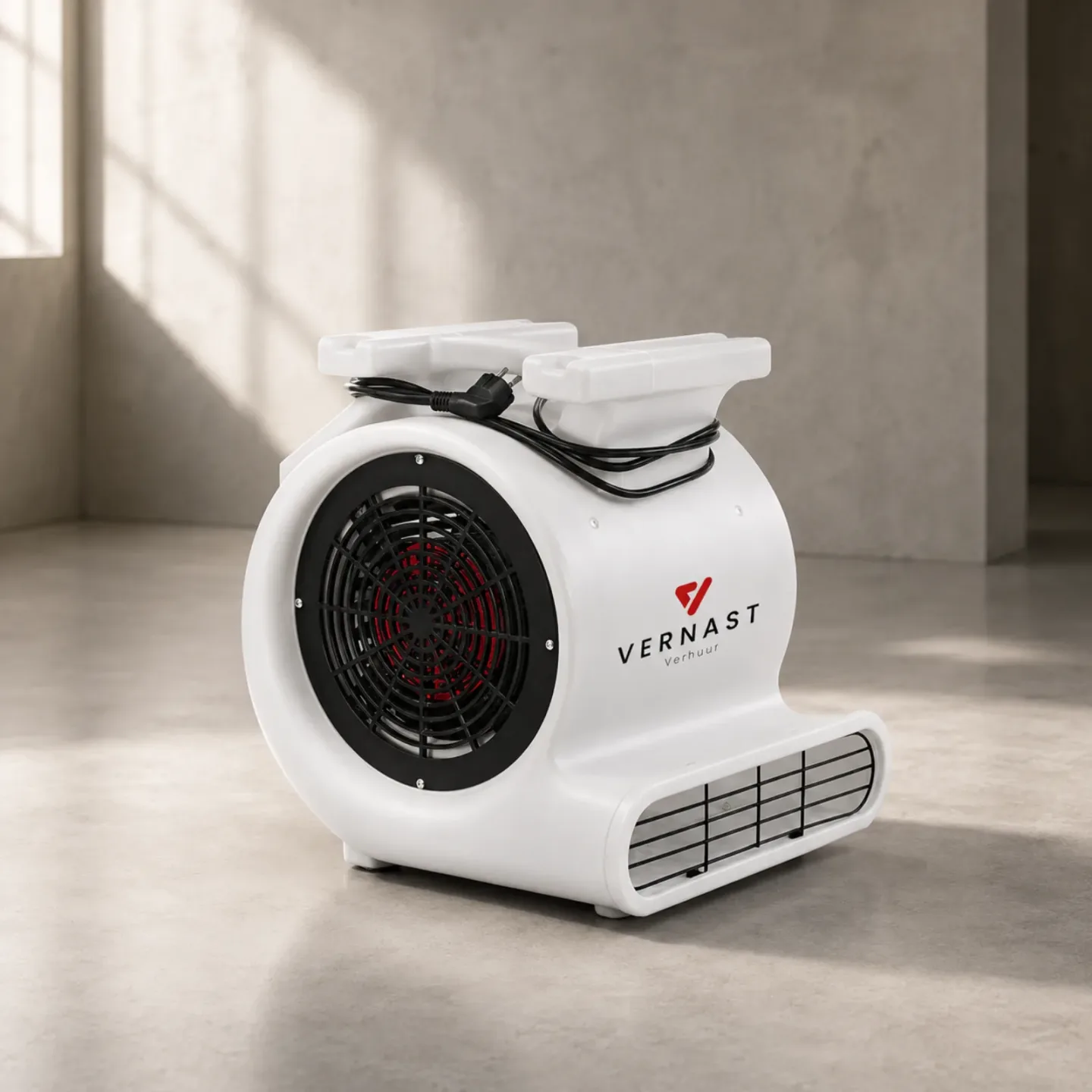 Vernast Turbo Radiaalventilator van 2.250 m³/u voor vloer- en muurdroging